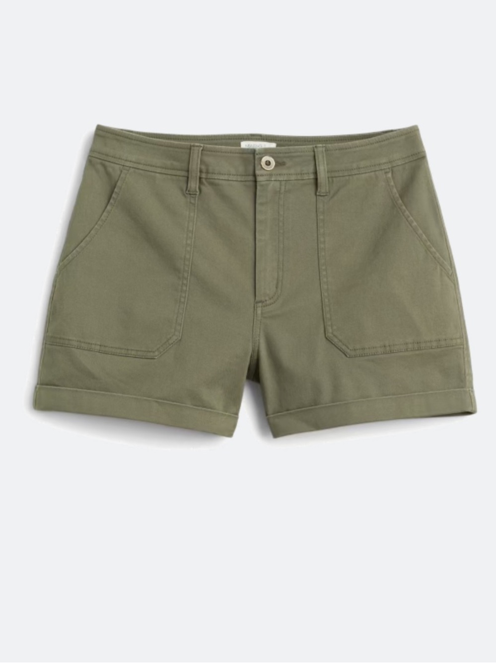 Market & Spruce Olive Green Cotton Shorts